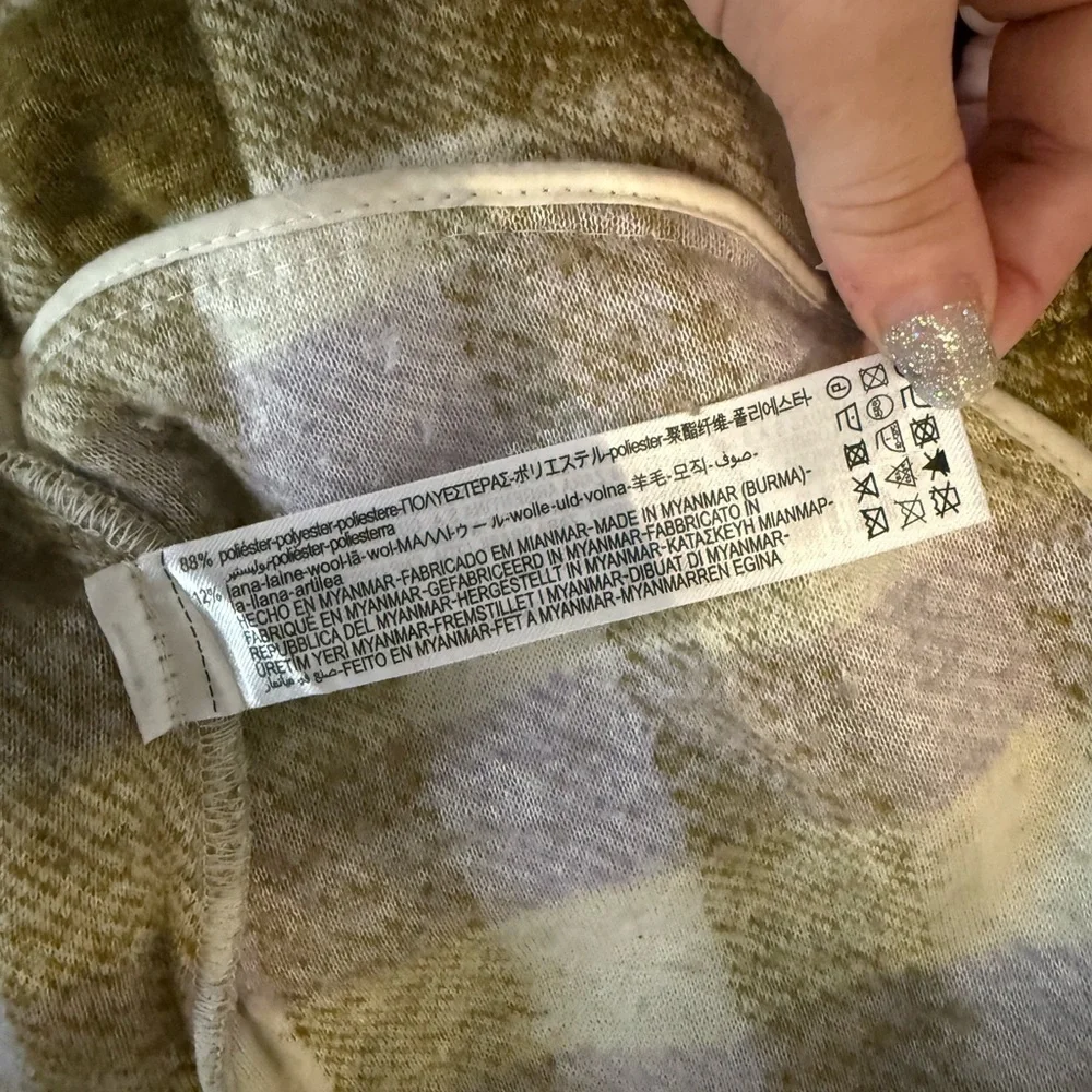 Zara Shirt Jacket Womens S-M Oversized Relaxed Shacket Over Shirt Outdoor Coat